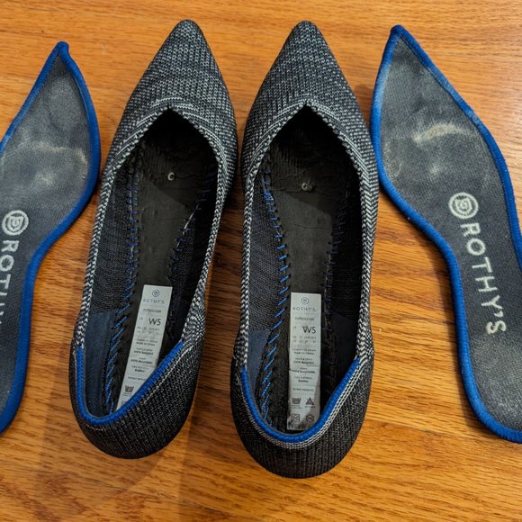 Rothy's The Point Granite Heather Size 5 - Picture 7 of 8